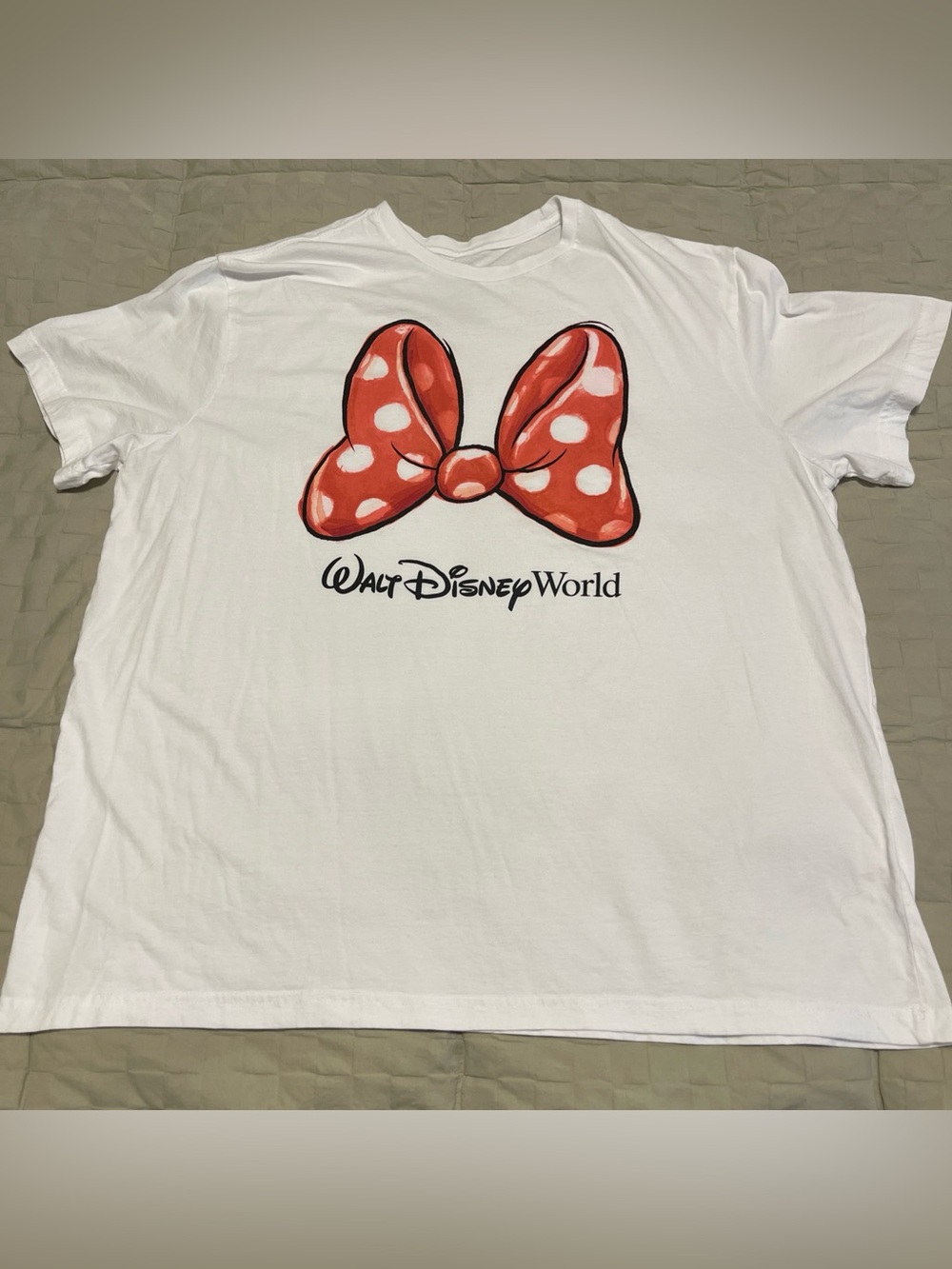 New Disney Parks Walt Disney World Minnie Mouse Bow Shirt Size XL